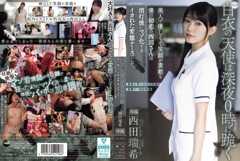 the angel in white kneels at midnight. my first love, nishida-san, who was beautiful, kind, and had a lovely smile, turned out to be a crazy, perverted nurse who became a masochist after lights out. nishida mizuki