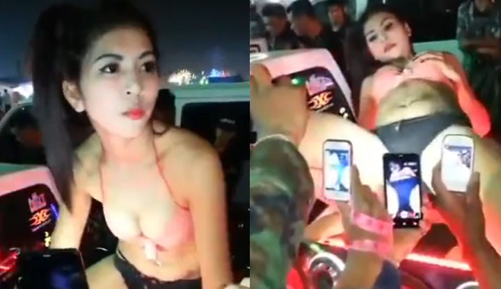 สาวพริตติ้ขายรถ ทำเสียว