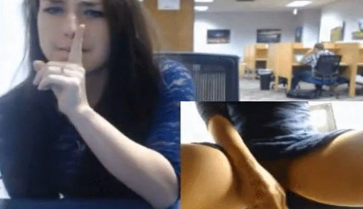 圖書館自慰過嗨～小聲點怕被發現