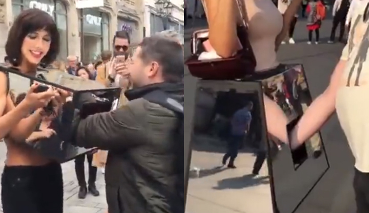 情色摸摸箱！正妹邀路人「伸手探女體」讓你想摸就摸：下半身也一起開放試玩