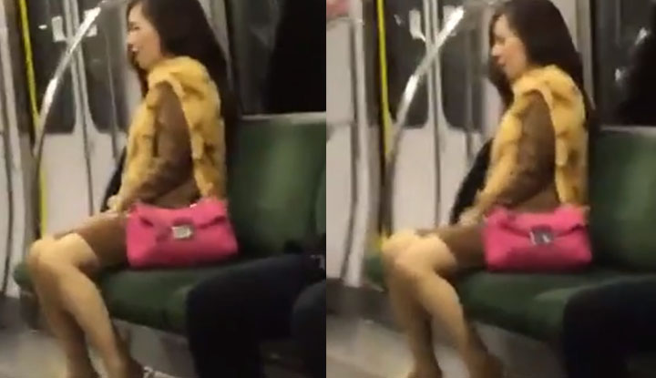 獨自一人在火車上高潮....