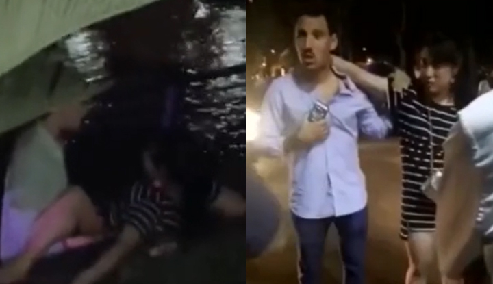 กินควยฝรั่งยเอ้าดอร์ พอมีคนเห็น ฝรั่งวิ่งหนีไป ทิ้งสาวไว้ในท่าคุกเข่าอยู่เลย