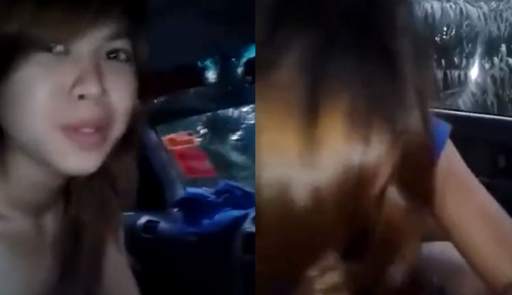 甜美小女友脫衣主動求車震