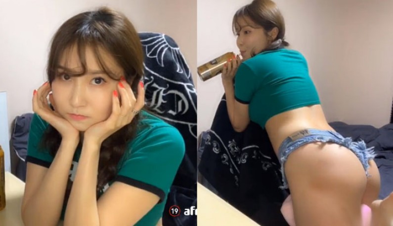 (เกาหลี)เน็ตไอดอลไลฟ์สดอยากดูนมหรืออยากดูหีดี