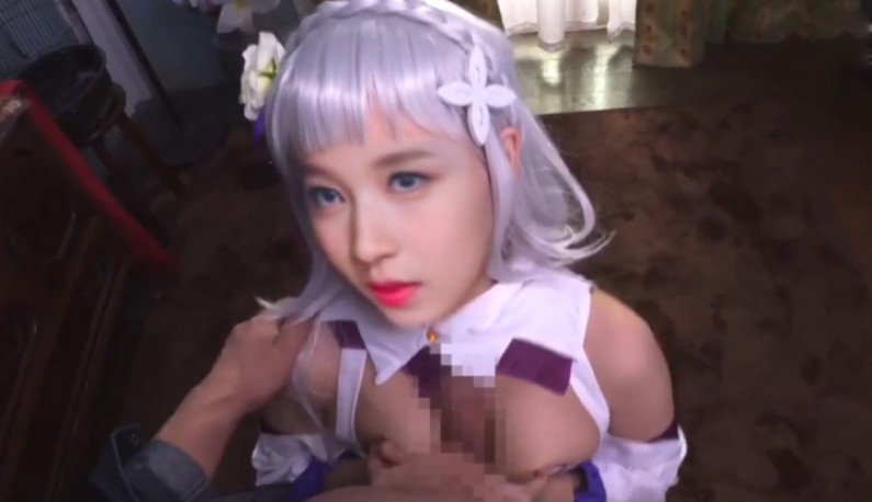 (AIเปลี่ยนหน้า)สาวเกาหลีแต่งคอร์สเพลย์ให้ผู้ชายเย็ดนมจนน้ำแตก