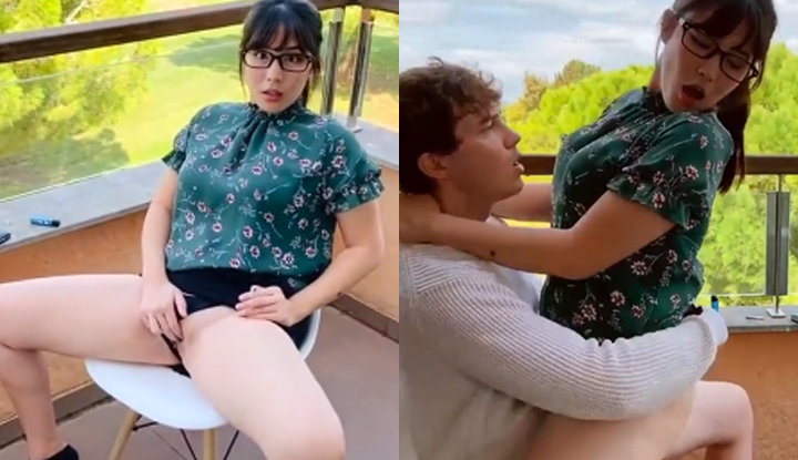 [เกาหลี] ออนนีถูกจับได้ว่ากำลังช่วยตัวเองอยู่ที่ระเบียง ~ ฉันต้องใช้ร่างกายเพื่อดับไฟระหว่างแฟนของเธอกับตัวเธอเอง!