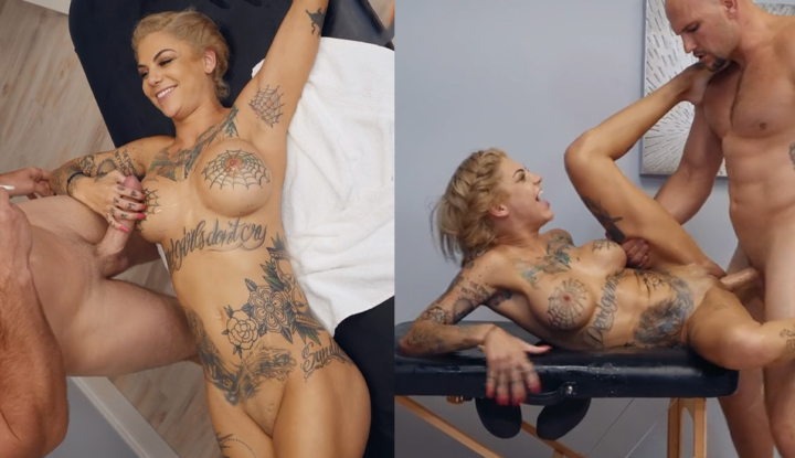 [ยุโรป-อเมริกา] ผู้นวดสาวสุดแรง จับประเสริฐให้แข็งแรง แล้วนั่งขึ้นไปเขย่าเอง