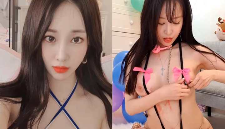 (เกาหลี) นั่งคุกเข่าบนเก้าอี้ ทำตัวยั่วจู๋ไปวันๆ