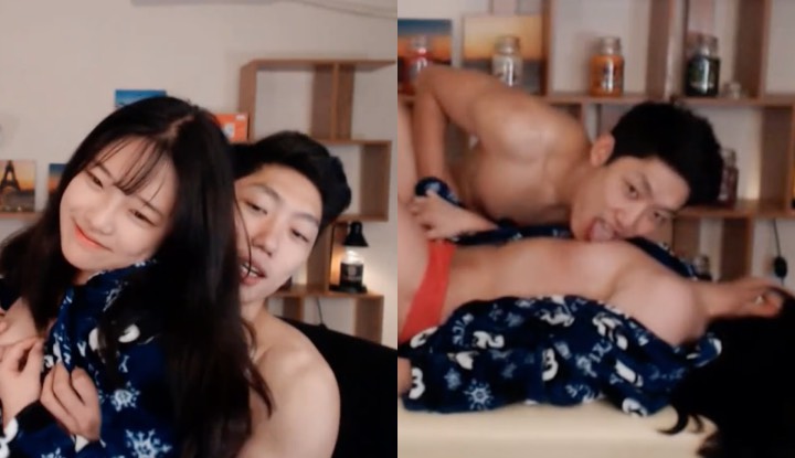 (เกาหลี) สาวน้อยขี้อาบ แฟนเลียนิดเลียหน่อยจิ๋มก็เปียกละ