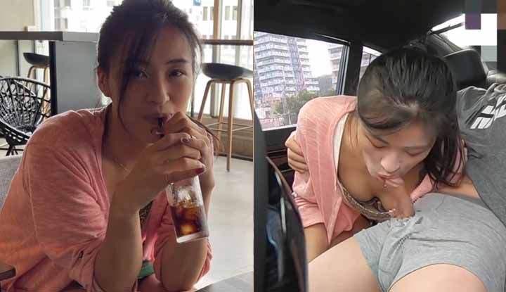 [fc2] generous cum swallowing ~ the elegant young lady helps the strong man swallow it in the car ~ (fc2-ppv-2280465)