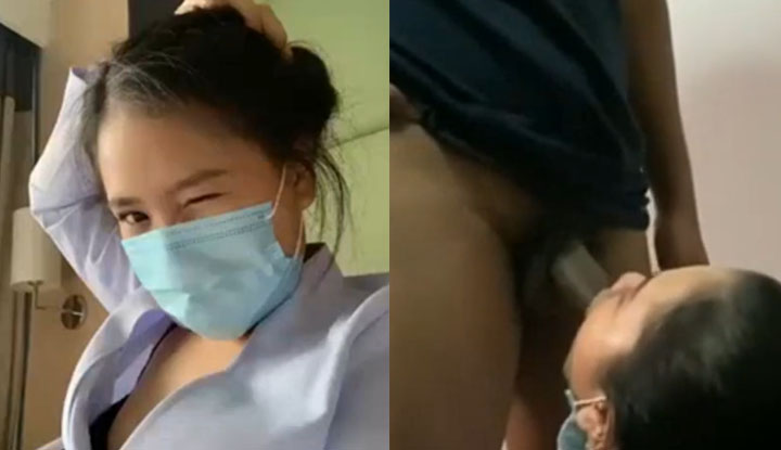 [Thailand] The sexy nurse was violently fucked by her boyfriend and was filmed as evidence that she could not leave him~
