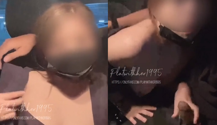 (ไทย) Playwithher199.5, เงี่ยนตั้งแต่ยังไม่ถึงบ้าน ขออมควยผัวบนรถ