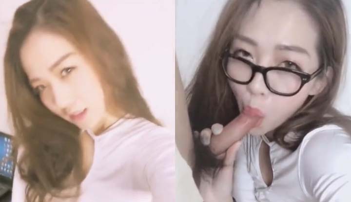 (ไต้หวัน) สาวแว่นนี่ชอบอมควยกันทุกคนปะ