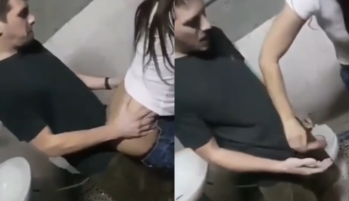 แอบไปนวดกันในห้องน้ำ ไม่ใส่ถุง เอากันสดๆเลย