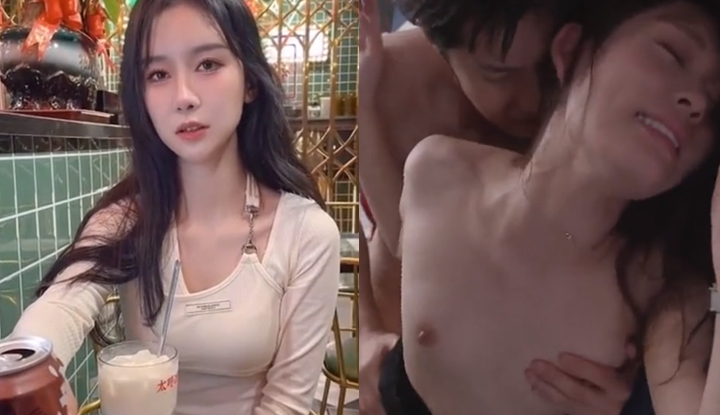 After drinking three rounds with the ambiguous partner, she was accidentally distracted and had crazy sex until dawn