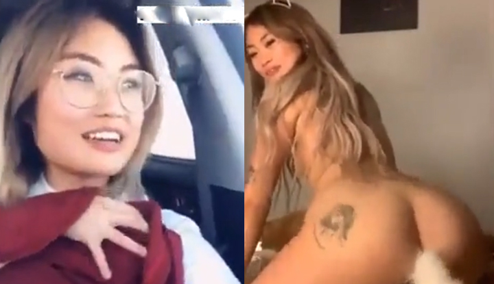 [ฟิลิปปินส์] แว่นตาช็อคเกอร์สาวน้อยน่ารัก, ถ่ายภาพเซลฟี่ท่าบนเตียง