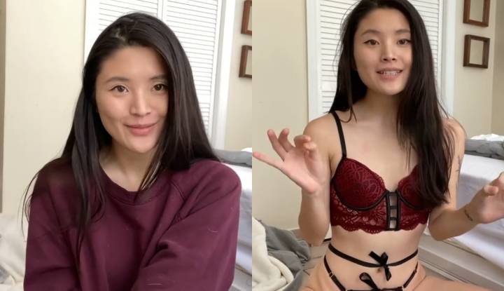 [Vietnam] Thank you, Caroandlace, for the lingerie you sent. I will change on the spot for everyone to see.