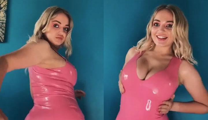 [ที่สุดในยุโรปและอเมริกา] นักแสดงโปรด Lana Wolf ในวันนี้เป็นบาร์บี้ผมทองแฝดอวบอึดและเซ็กซี่