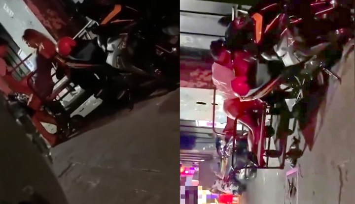 a couple were involved in a street-side theft spree, but tragedy struck the next moment as they were just starting out.