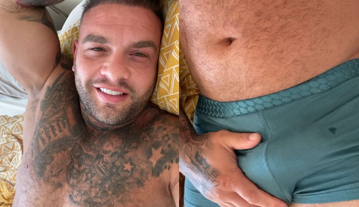 [Western] O Station's big shot Andy Lee~ Reveals a sexy smile, rubs his big cock until it leaks out water