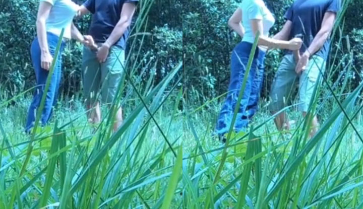 อเมริกา ซีรีส์คลิปหลุด Gentlyperv~ ในป่าที่กกเกิดใหม่ เซอร์ไพรส์มีคนกำลังชักว่าว