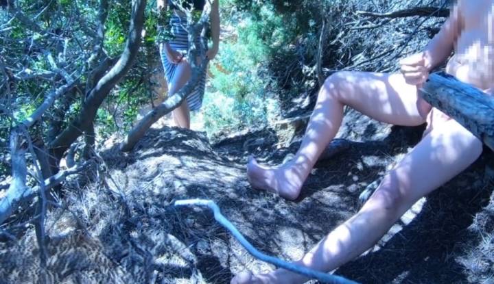 europe/america, a little reveal, gentlyperv ~ secretly masturbates on the mountain and gets caught by tourists