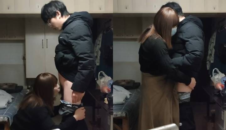 nanjing hongjie ~ the boy's first blowjob, hugged and comforted him after blowing