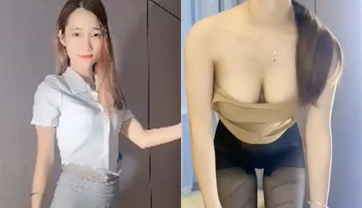 kuaishou's premium wife, lien jie jie, masturbates and films herself for her sponsor's father. warm love juices flow, fingers insert into her wet pussy hole, overflowing with moisture, and then gets pounded hard in a head-on position without a condom. offline! 1