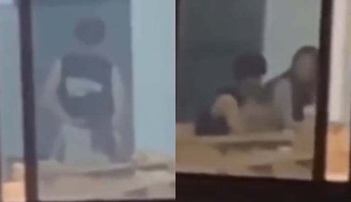 ลู่ อี้ห่าว นักเรียนเสฉวนอู่โหว ถูกแอบถ่ายภาพขณะกำลังมีเพศสัมพันธ์จากด้านหลังในห้องเรียน เธอเขียนจดหมายรักลามกและเปิดเผยว่าช่องคลอดแน่นของเธอถูกครีมราด ความแตกต่างนั้นน่าทึ่งมาก!