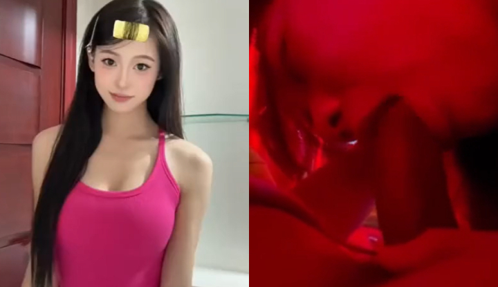 qingli institute of technology, he mengyao, a beautiful, rich, fair-skinned girl, an older sister and her boyfriend, a hotel sex video was exposed, deepthroat, breast-fucking, doggy style, violently pounding, moaning non-stop! 1