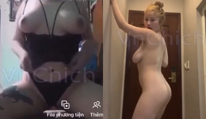 [vietnam] nguyen thi hoang ngân - a plump body with a hot sexy dance move, intentionally teasing the pussy, the ultimate slut.