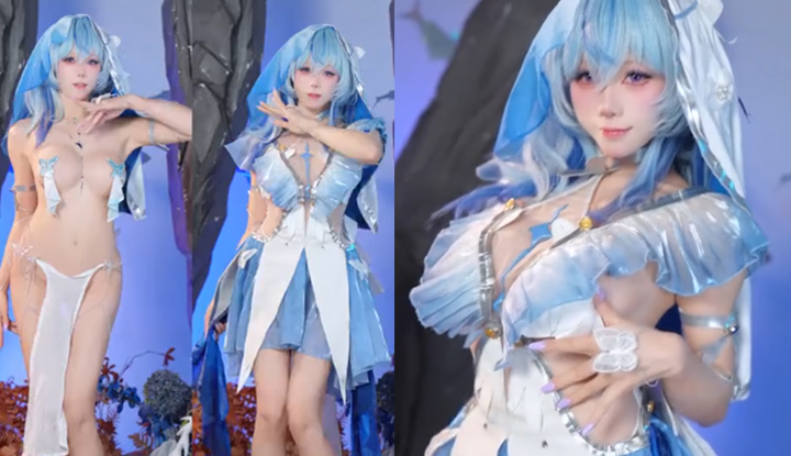 สาวคอสเพลย์แฟนเซอร์วิสนมใหญ่ กระต่ายผ้าไหมนุ่ม แปลงร่างเป็นผู้พิทักษ์โกสพิคเคิลในเกมออนไลน์ มอบความยั่วยวนทางกามสุดขีด บีบนมใหญ่ หยดก้นอวบ เขย่าป่าด้วยการเต้นรำเปียกหน้าจอคู่ โดยตรงระดับเทพ!