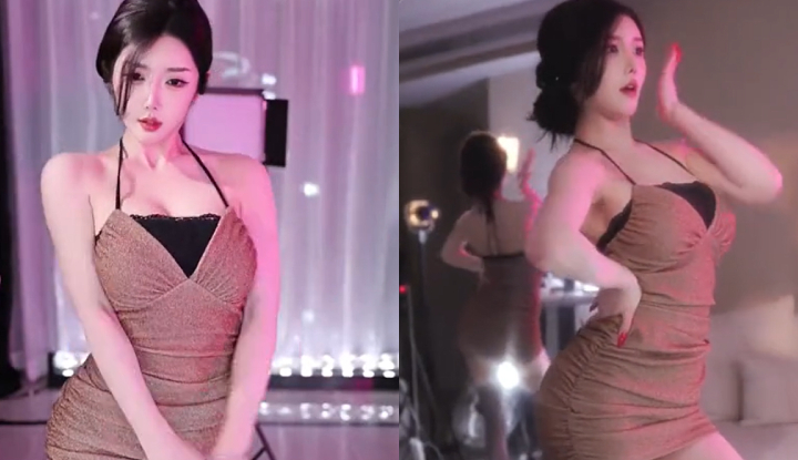 สตรีมเมอร์สุดเซ็กซี่โชว์หุ่นอวบอิ่มด้วยท่าเต้นร้อนๆ ต่อหน้ากล้องอย่างกล้าแกร่ง