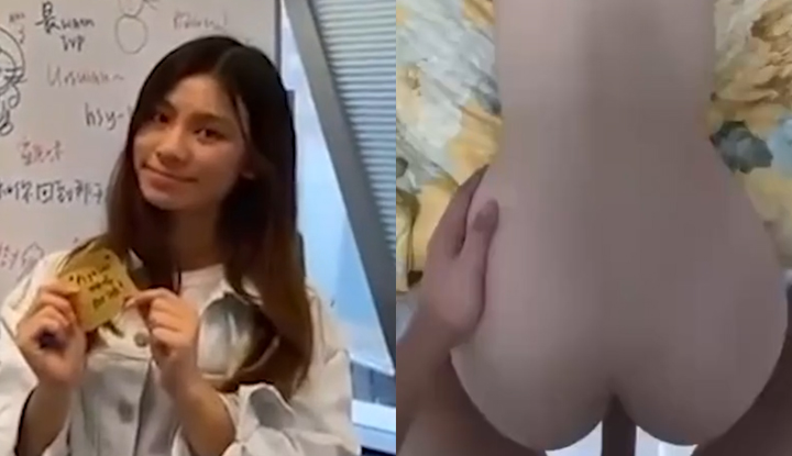 a leaked sex video shows gao jiaxin, a physics student from the hong kong technological university, in her club office. the video depicts intense oral sex, finger penetration, and anal sex. she's moaning and groaning, seemingly a model student. the clip shows her becoming a wet, abusive object! (2)