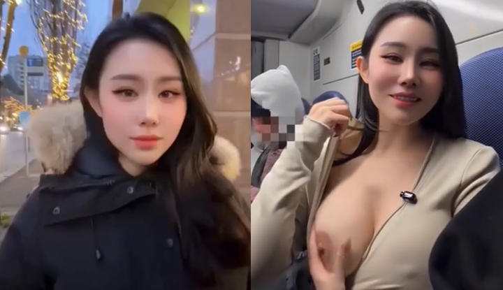 แฟนตาซี AV ออนไลน์พรีเมี่ยม: ท้าทายเปิดโชว์ในรถบัสสาธารณะ - ถอดเสื้อผ้าอย่างสบายๆ เพื่อโชว์นมในรถบัสที่แน่นไปด้วยคน, ชักว่าวให้แฟนจนแตก, แล้วอมควยแบบดุเดือดข้างทางหลังลงจากรถ!