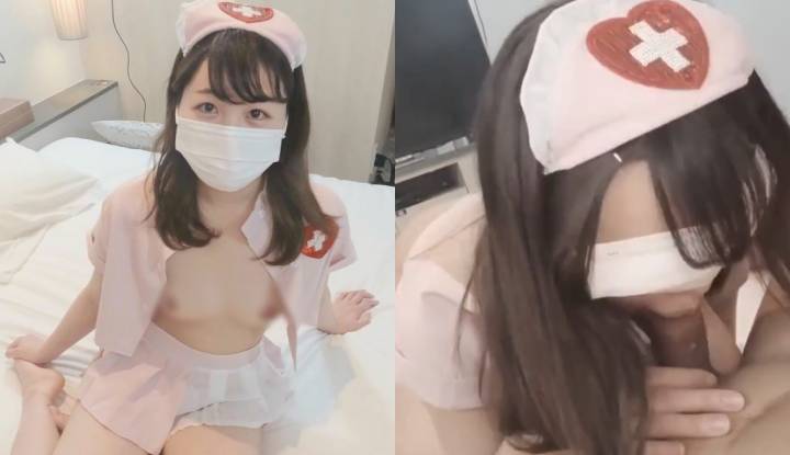 [FC2 PPV] สาวพยาบาลฝึกหัดใสๆ น่ารักในชุดพยาบาลท้าทายเย็ดสดครั้งแรกและแตกคาปาก (FC2-PPV-4852530)