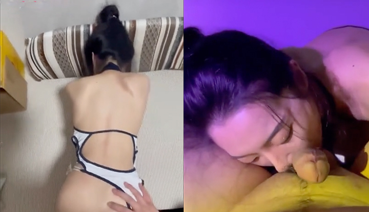 เมียร่านปักกิ่ง สาวเซ็กซี่หุ่นจิ๋ว ติดใจแอบเย็ด สามีทนไม่ไหวปล่อยคลิปหลุดหนังโป๊ อมควยเก่งฉิบ ก้นสวยโดนเย็ดท่าหมา ห้ามใจไม่ไหวสุดๆ!