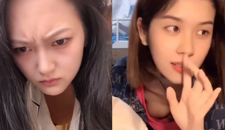 compilation of douyin live stream clips with wardrobe malfunctions: maid girls, curvy beauties, schoolgirls in low-waisted pants with exposed breasts – the live streams instantly turn into massive fan service events!