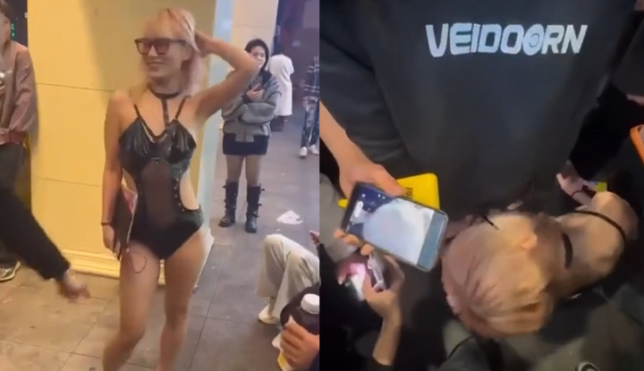 the blonde girl on the street corner in west changsha, the sequel to her "blowjob" storyline: she becomes a school teacher! afterward, she justifies her blatant public displays of sexuality by claiming it was a courageous act of sexual liberation!