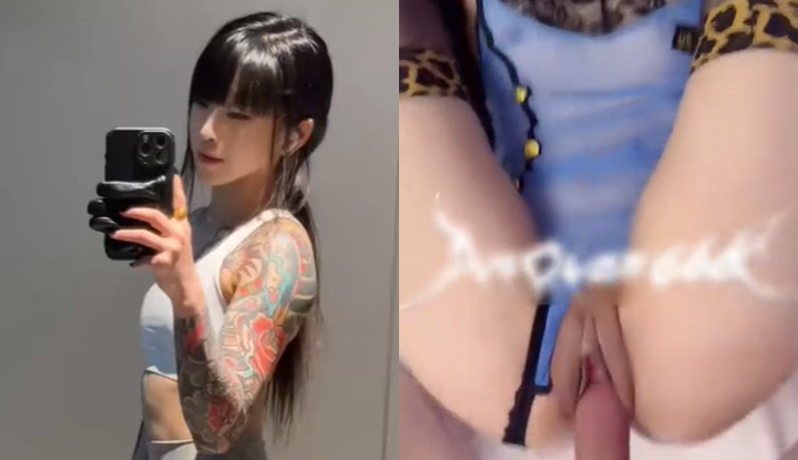 a gym-goer with tattoos is brutally penetrated by a muscular man in multiple positions, her legs go weak, she loses control, and moans lewdly, completely exposing her wanton nature.