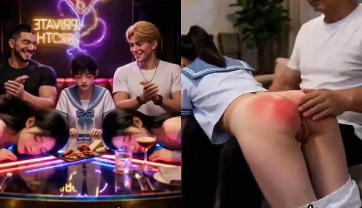 พาเพื่อนร่วมชั้นที่เมาแล้วกลับบ้าน แต่กลับถูกพ่อดึงกางเกงลงและตีตูด