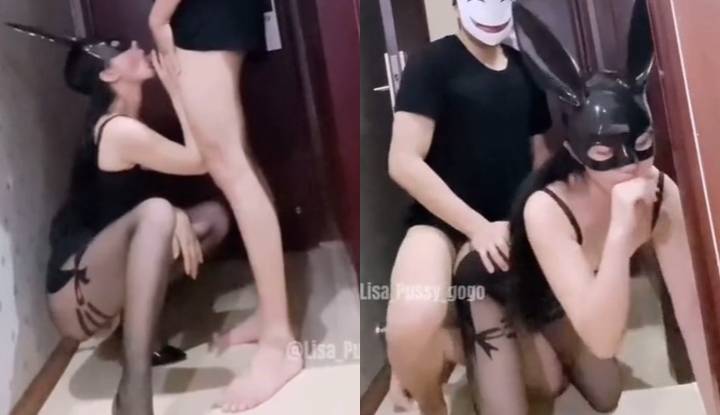 สามีจริงที่ถูกภรรยานอกใจติดตามและควบคุมภรรยาที่สวมถุงน่องไหม เปิดประตูและมีเซ็กส์ที่น่าตื่นเต้น
