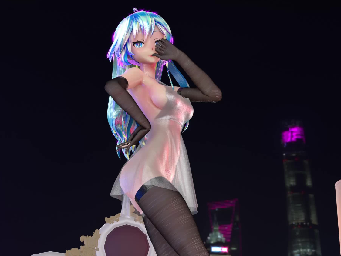 miku - hot pink