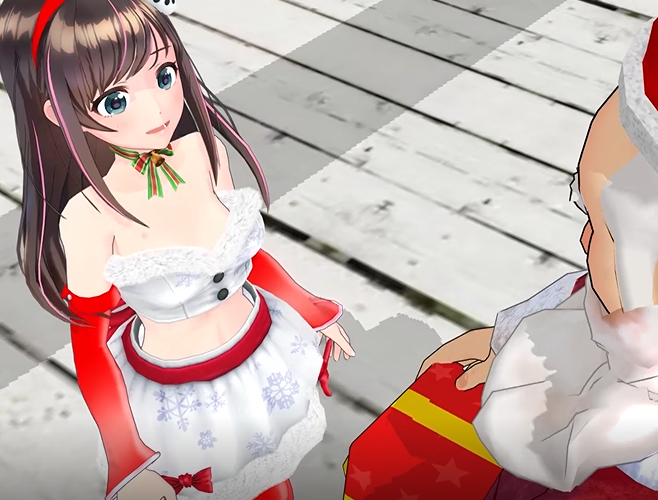 Kaat & Kizuna Ai VS Fake Santa&Deer