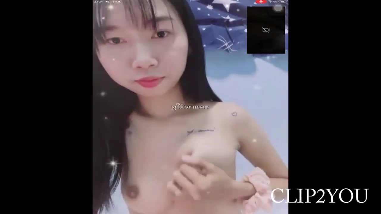 หลุดนักศึกษาสาวคอลเสียวกับแฟนหนุ่มน่ารักบีบนมโชว์หน้ากล้อง