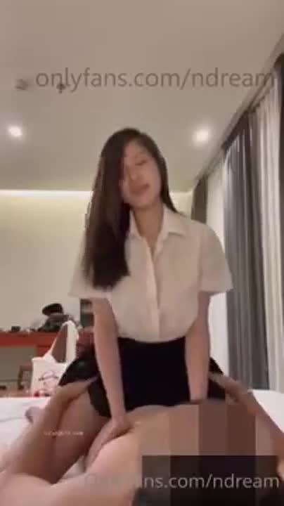 A couple of gods. Leaked clip. Little Dream Ndream wearing a student uniform to come to Sia.