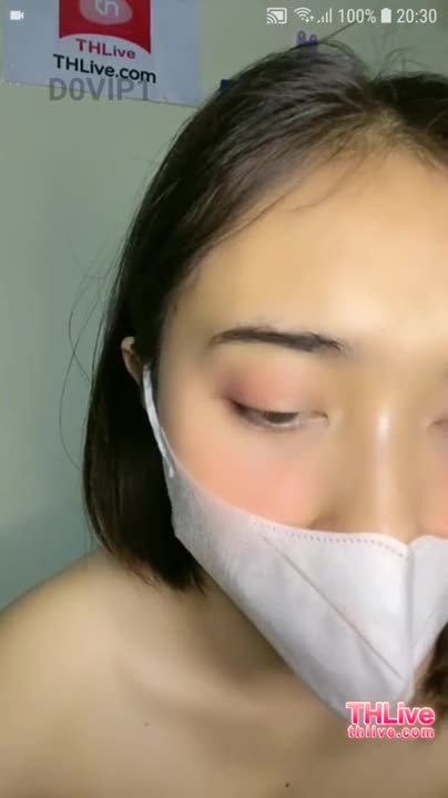 Porn clip from Thlive, a Thai girl with short hair doing a live show, showing off her breasts and vagina until she reaches orgasm.